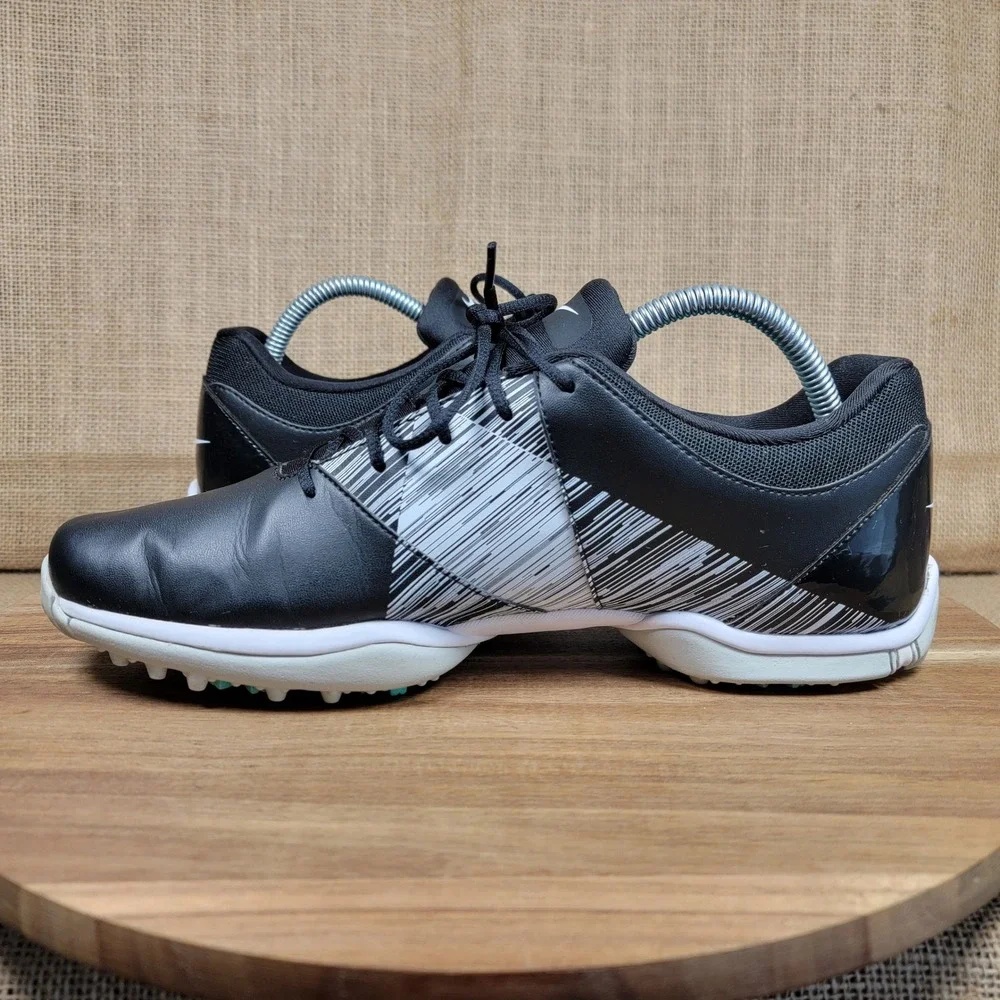 Nike Delight V Golf Shoes Black White Integrated Traction Athletic Women's 10